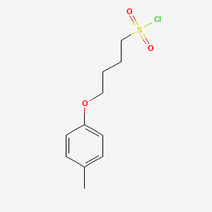 molecular formula C11H15ClO3S B1426943 4-(4-Methylphenoxy)butane-1-sulfonyl chloride CAS No. 1343592-30-2