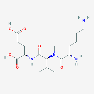 L-Lysyl-N-methyl-L-valyl-L-glutamic acid