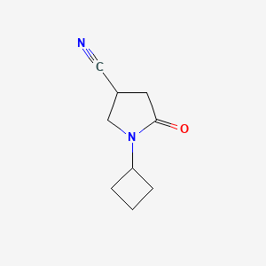 B1426947 1-Cyclobutyl-5-oxopyrrolidine-3-carbonitrile CAS No. 1339014-49-1