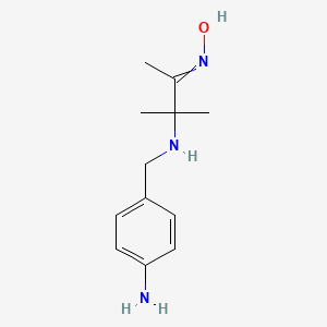 N-(3-{[(4-Aminophenyl)methyl]amino}-3-methylbutan-2-ylidene)hydroxylamine