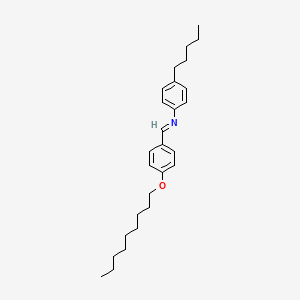 (E)-1-[4-(Nonyloxy)phenyl]-N-(4-pentylphenyl)methanimine