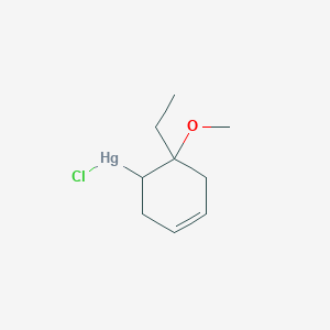 Chloro(6-ethyl-6-methoxycyclohex-3-en-1-yl)mercury