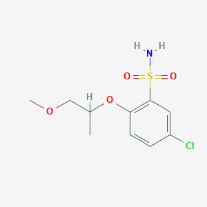 B1426953 5-Chloro-2-[(1-methoxypropan-2-yl)oxy]benzene-1-sulfonamide CAS No. 1341400-46-1