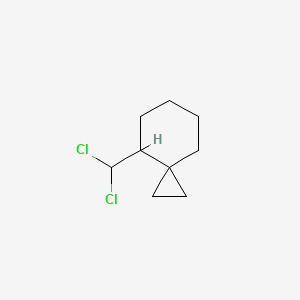 molecular formula C9H14Cl2 B14269534 4-(Dichloromethyl)spiro[2.5]octane CAS No. 138153-59-0