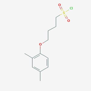 molecular formula C12H17ClO3S B1426960 4-(2,4-二甲基苯氧基)丁烷-1-磺酰氯 CAS No. 1343596-95-1