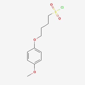 molecular formula C11H15ClO4S B1426965 4-(4-Methoxyphenoxy)butane-1-sulfonyl chloride CAS No. 1342027-90-0