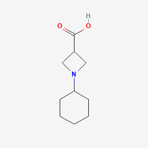molecular formula C10H17NO2 B1426967 1-环己基氮杂环丁烷-3-羧酸 CAS No. 54431-56-0