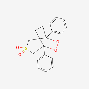 1,5-Diphenyl-6,7-dioxa-3lambda~6~-thiabicyclo[3.2.2]nonane-3,3-dione