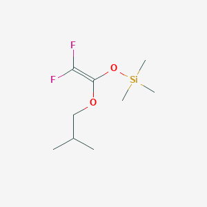 {[2,2-Difluoro-1-(2-methylpropoxy)ethenyl]oxy}(trimethyl)silane