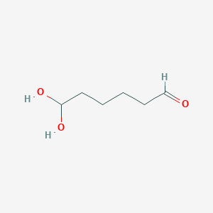 molecular formula C6H12O3 B14269756 6,6-Dihydroxyhexanal CAS No. 165314-38-5