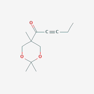 1-(2,2,5-Trimethyl-1,3-dioxan-5-yl)pent-2-yn-1-one