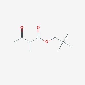 molecular formula C10H18O3 B14269772 2,2-Dimethylpropyl 2-methyl-3-oxobutanoate CAS No. 137998-56-2