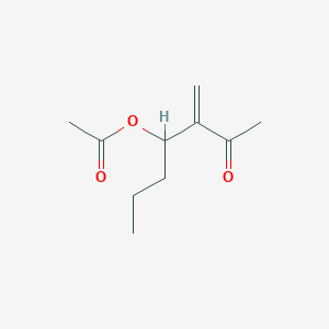 2-Heptanone, 4-(acetyloxy)-3-methylene-