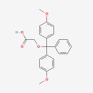 molecular formula C23H22O5 B14269869 [Bis(4-methoxyphenyl)(phenyl)methoxy]acetic acid CAS No. 160711-84-2