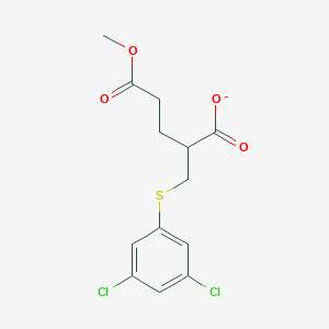 2-{[(3,5-Dichlorophenyl)sulfanyl]methyl}-5-methoxy-5-oxopentanoate