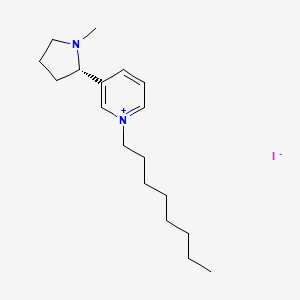 3-[(2S)-1-Methylpyrrolidin-2-YL]-1-octylpyridin-1-ium iodide