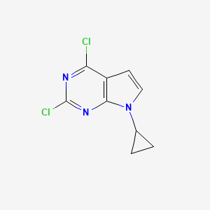 2,4-dichloro-7-cyclopropyl-7H-pyrrolo[2,3-d]pyrimidine