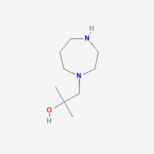 molecular formula C9H20N2O B1426995 1-(1,4-二氮杂环戊-1-基)-2-甲基丙烷-2-醇 CAS No. 1178644-23-9