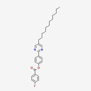 4-(5-Dodecylpyrimidin-2-YL)phenyl 4-fluorobenzoate