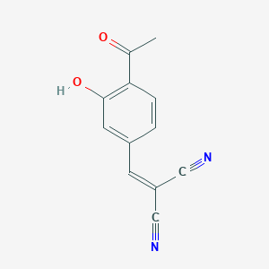 [(4-Acetyl-3-hydroxyphenyl)methylidene]propanedinitrile