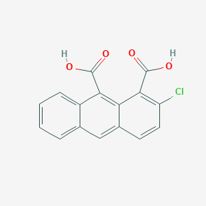 1,9-Anthracenedicarboxylic acid, 2-chloro-