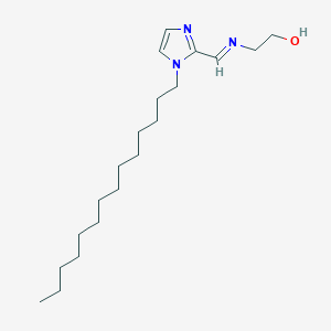 2-{(E)-[(1-Tetradecyl-1H-imidazol-2-yl)methylidene]amino}ethan-1-ol