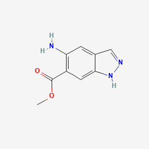 molecular formula C9H9N3O2 B1427007 甲基 5-氨基-1H-吲唑-6-羧酸酯 CAS No. 1000373-79-4