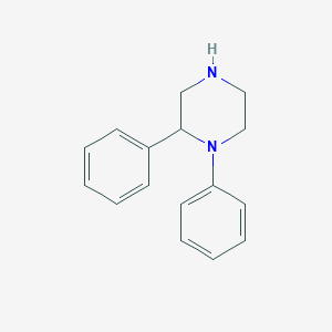 molecular formula C16H18N2 B14270096 1,2-Diphenylpiperazine CAS No. 141890-76-8