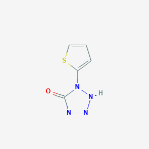 molecular formula C5H4N4OS B142701 1-噻吩-2-基-1,4-二氢-5H-四唑-5-酮 CAS No. 141946-05-6