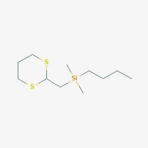 Butyl[(1,3-dithian-2-yl)methyl]dimethylsilane