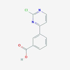 molecular formula C11H7ClN2O2 B1427012 3-(2-Chloropyrimidin-4-yl)benzoic acid CAS No. 937271-47-1