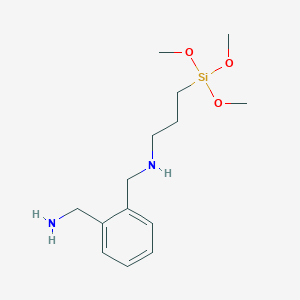 N-{[2-(Aminomethyl)phenyl]methyl}-3-(trimethoxysilyl)propan-1-amine