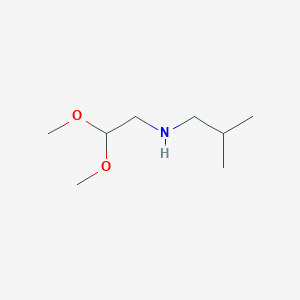 molecular formula C8H19NO2 B1427015 (2,2-Dimethoxyethyl)(2-methylpropyl)amine CAS No. 1179210-15-1