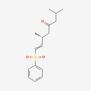 (6R)-8-(benzenesulfonyl)-2,6-dimethyloct-7-en-4-one