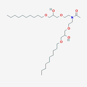 N,N-Bis{2-[3-(decyloxy)-2-hydroxypropoxy]ethyl}acetamide