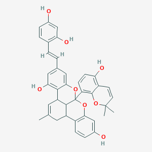 molecular formula C39H34O8 B142702 Sorocein A CAS No. 137460-77-6
