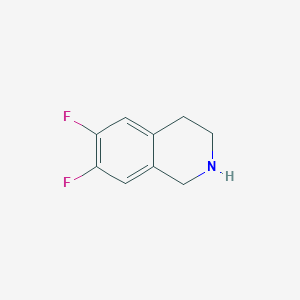 molecular formula C9H9F2N B1427020 6,7-Difluoro-1,2,3,4-tetrahydroisoquinoline CAS No. 787640-44-2