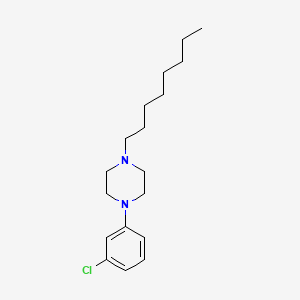 molecular formula C18H29ClN2 B14270208 1-(3-Chlorophenyl)-4-octylpiperazine CAS No. 141510-99-8