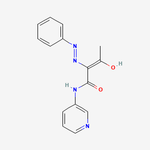 (E)-3-hydroxy-2-phenyldiazenyl-N-pyridin-3-ylbut-2-enamide