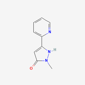 molecular formula C9H9N3O B1427033 1-methyl-3-(pyridin-2-yl)-1H-pyrazol-5-ol CAS No. 1279105-86-0