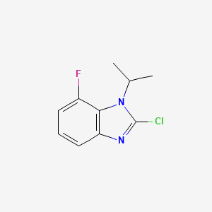molecular formula C10H10ClFN2 B1427036 2-Chloro-7-fluoro-1-propan-2-ylbenzimidazole CAS No. 1193273-57-2