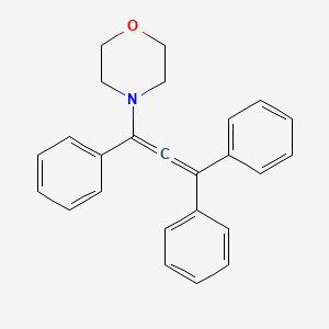 molecular formula C25H23NO B14270364 4-(Triphenylpropadienyl)morpholine CAS No. 131319-47-6