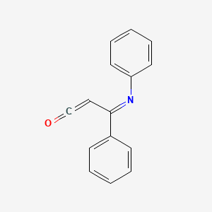 molecular formula C15H11NO B14270367 (3E)-3-Phenyl-3-(phenylimino)prop-1-en-1-one CAS No. 141259-03-2