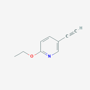 molecular formula C9H9NO B1427037 2-乙氧基-5-乙炔基吡啶 CAS No. 1196154-85-4