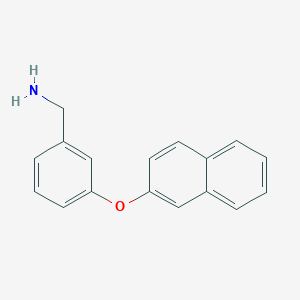 molecular formula C17H15NO B1427041 3-(2-Naphthyloxy)benzylamine CAS No. 1185096-80-3
