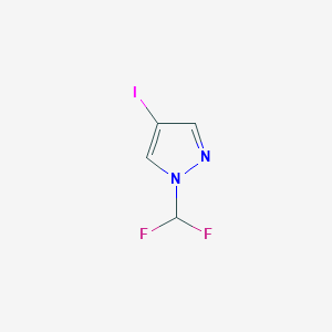 molecular formula C4H3F2IN2 B1427051 1-(Difluoromethyl)-4-iodo-1H-pyrazole CAS No. 1041205-43-9