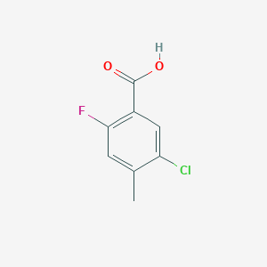 molecular formula C8H6ClFO2 B1427054 5-氯-2-氟-4-甲基苯甲酸 CAS No. 1263274-67-4