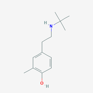 molecular formula C13H21NO B142707 4-(2-(tert-Butylamino)ethyl)-2-methylphenol CAS No. 132183-64-3
