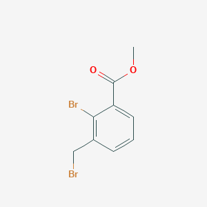molecular formula C9H8Br2O2 B1427072 Methyl 2-bromo-3-(bromomethyl)benzoate CAS No. 750585-90-1