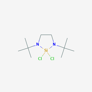 molecular formula C10H22Cl2N2Si B14270770 1,3-Diaza-2-silacyclopentane, 2,2-dichloro-1,3-bis(1,1-dimethylethyl)- CAS No. 156723-23-8